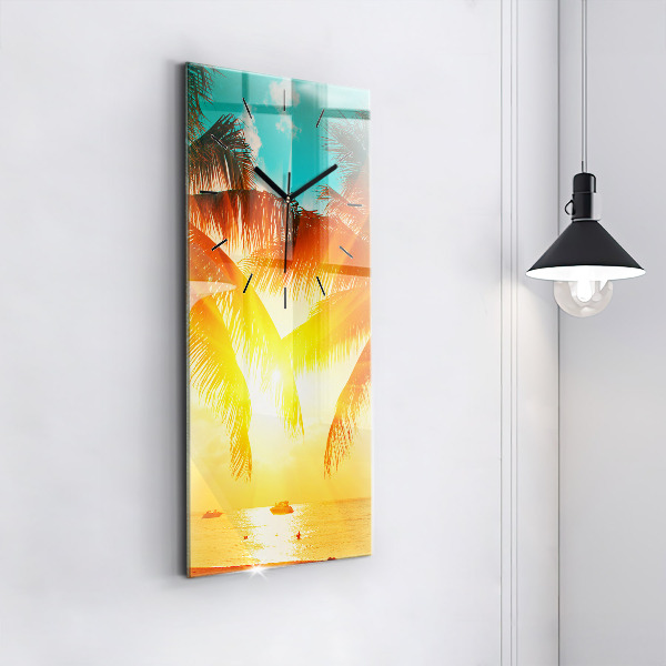 Vertical wall clock Holidays Relaxation Summer