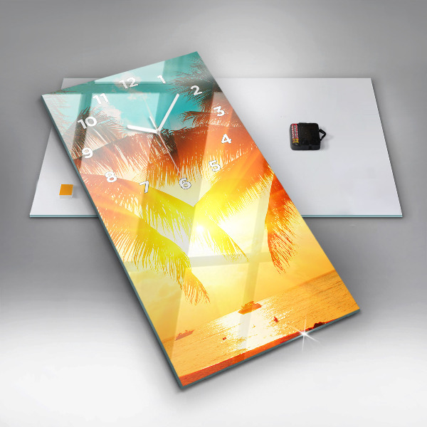 Vertical wall clock Holidays Relaxation Summer