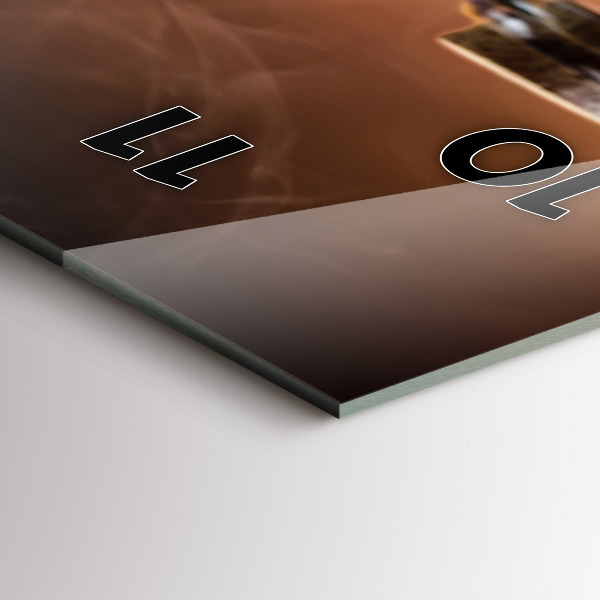 Vertical wall clock The Culinary Heart of Italy