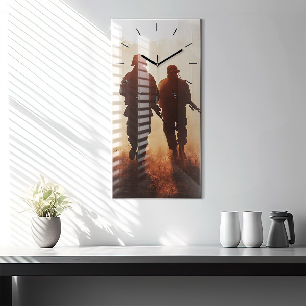 Vertical wall clock United States Marines