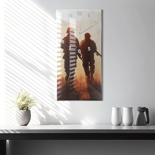 Vertical wall clock United States Marines