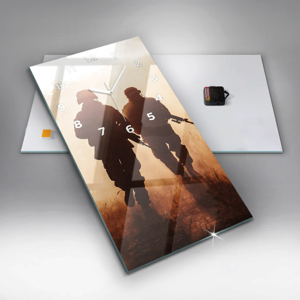 Vertical wall clock United States Marines