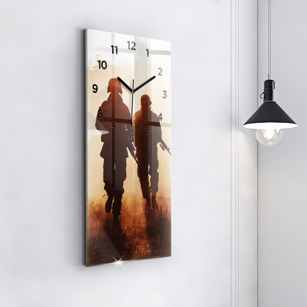 Vertical wall clock United States Marines