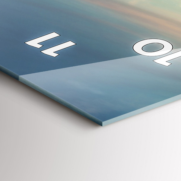 Vertical wall clock New York Manhattan