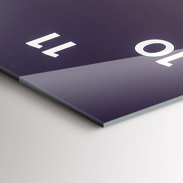 Vertical wall clock New York East River