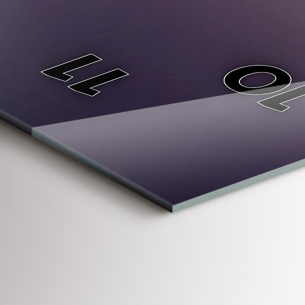 Vertical wall clock New York East River