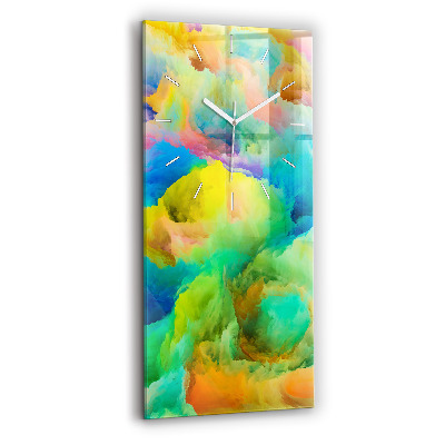 Vertical wall clock Fractal Texture