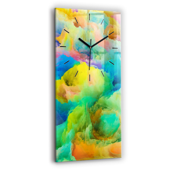 Vertical wall clock Fractal Texture