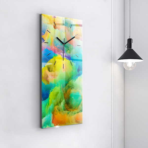 Vertical wall clock Fractal Texture