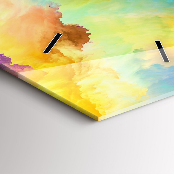 Vertical wall clock Fractal Texture