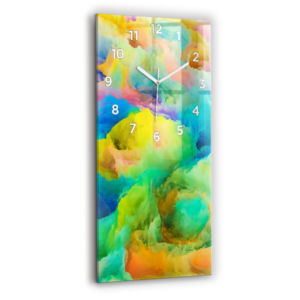 Vertical wall clock Fractal Texture