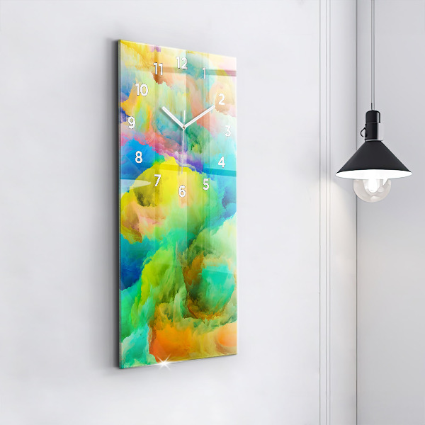 Vertical wall clock Fractal Texture