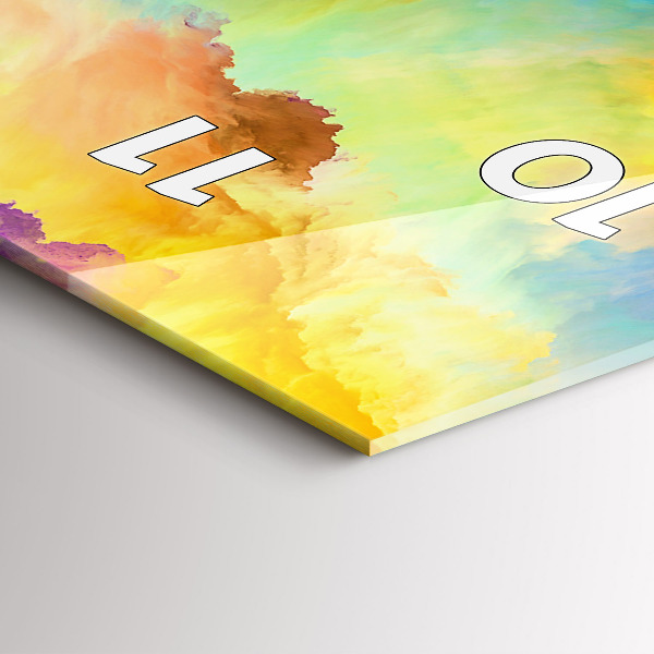 Vertical wall clock Fractal Texture