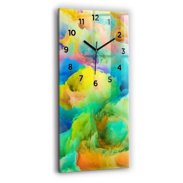 Vertical wall clock Fractal Texture