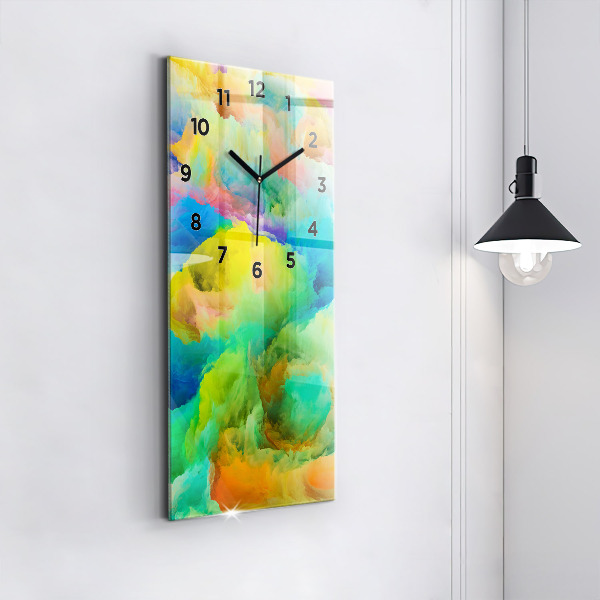 Vertical wall clock Fractal Texture