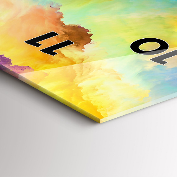 Vertical wall clock Fractal Texture