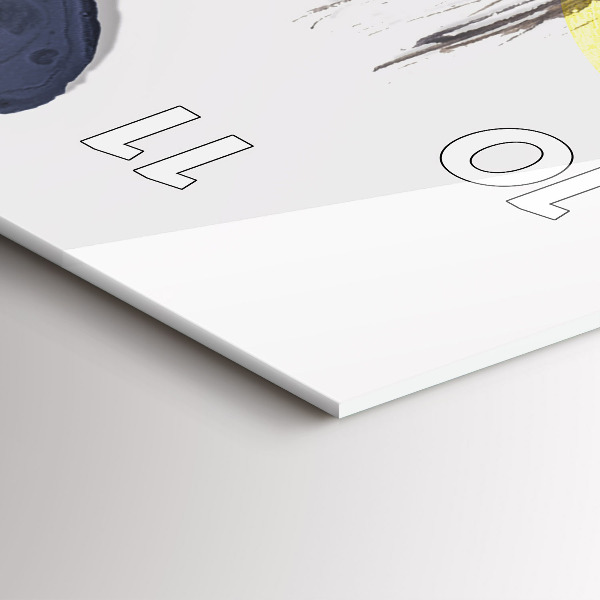 Vertical wall clock Surrealist collage