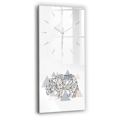 Vertical wall clock Geometric Pattern