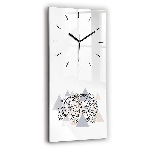 Vertical wall clock Geometric Pattern