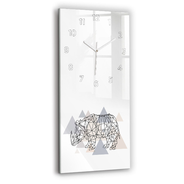 Vertical wall clock Geometric Pattern