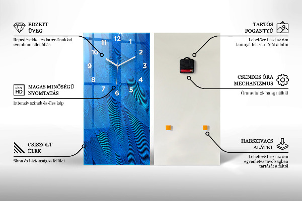 Vertical wall clock Motor Style Adrenaline