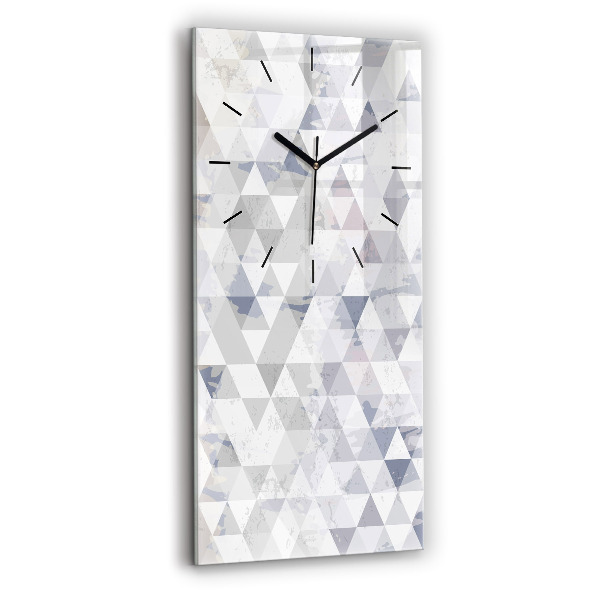 Vertical wall clock Geometric pattern