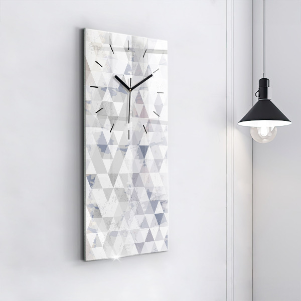 Vertical wall clock Geometric pattern