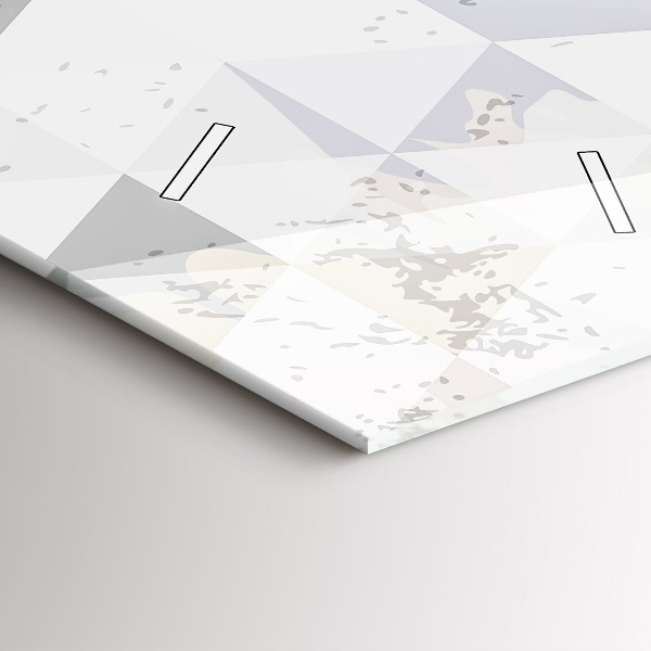 Vertical wall clock Geometric pattern