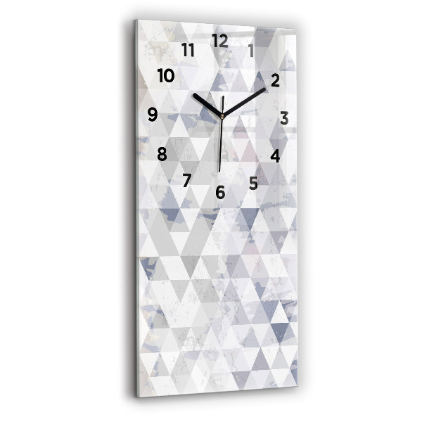 Vertical wall clock Geometric pattern