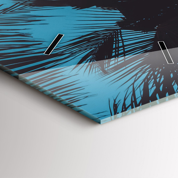 Vertical wall clock Surfing on the beach