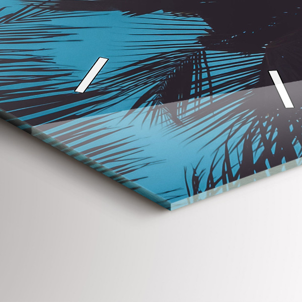 Vertical wall clock Surfing on the beach