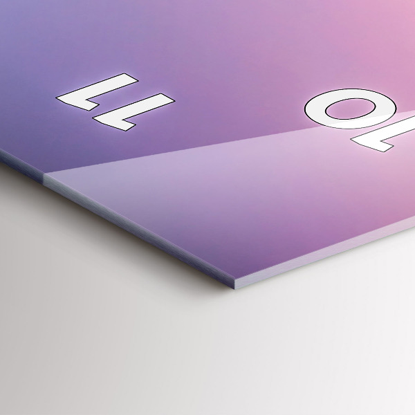 Vertical wall clock Sunset Maldives