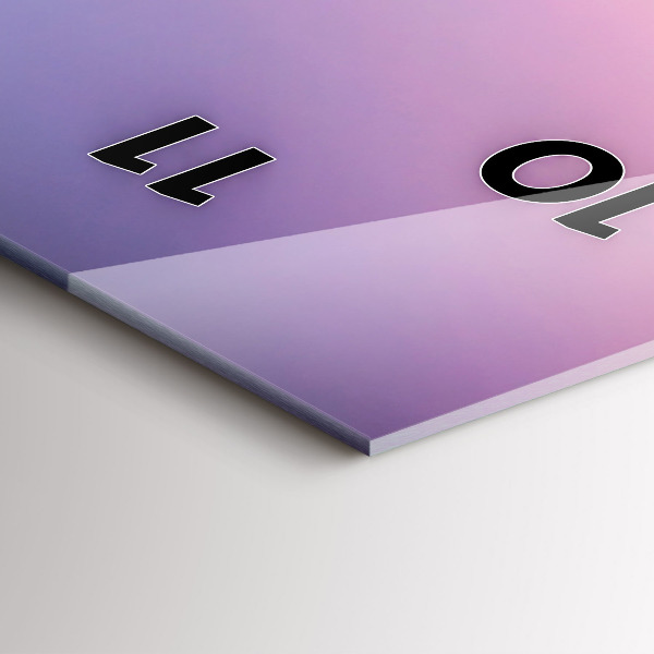 Vertical wall clock Sunset Maldives