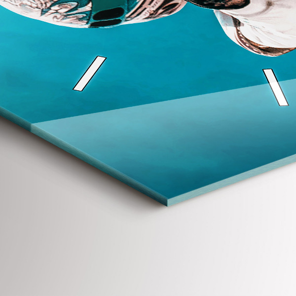 Vertical wall clock Stuntman and adrenaline