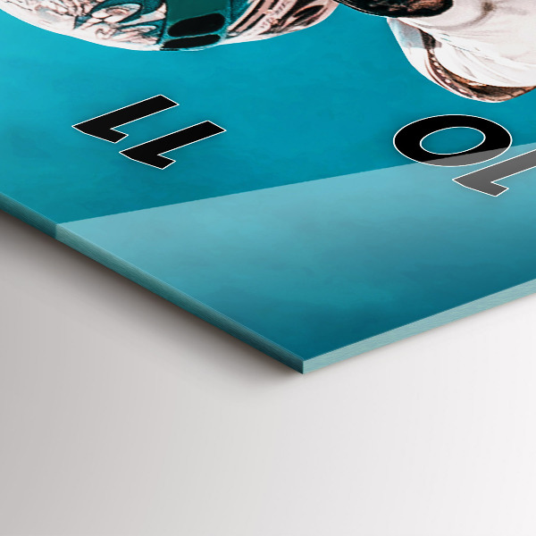 Vertical wall clock Stuntman and adrenaline