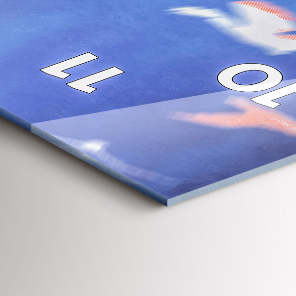 Vertical wall clock Boy with wings