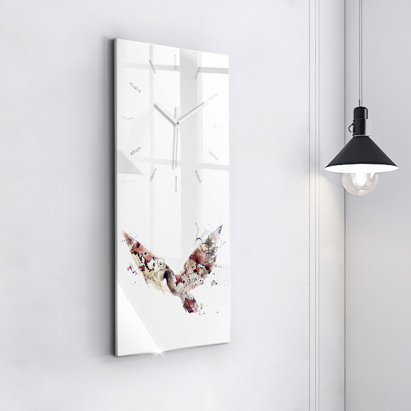 Vertical wall clock Abstract view