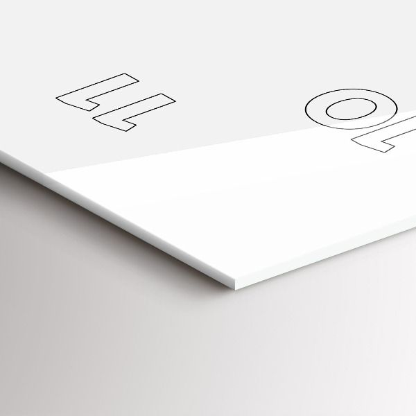 Vertical wall clock Abstract view