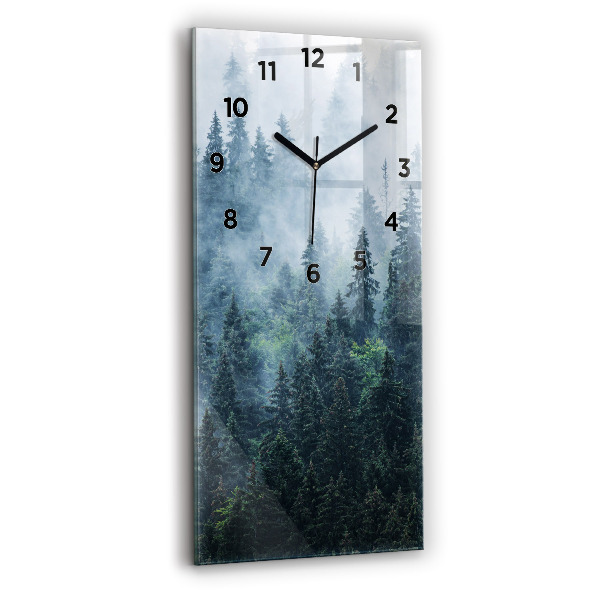 Vertical wall clock Misty Mountain Landscape