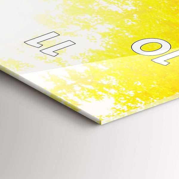 Vertical wall clock View of the waterfall