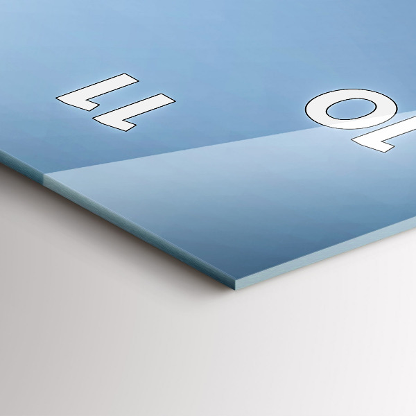 Vertical wall clock Swans in the heart