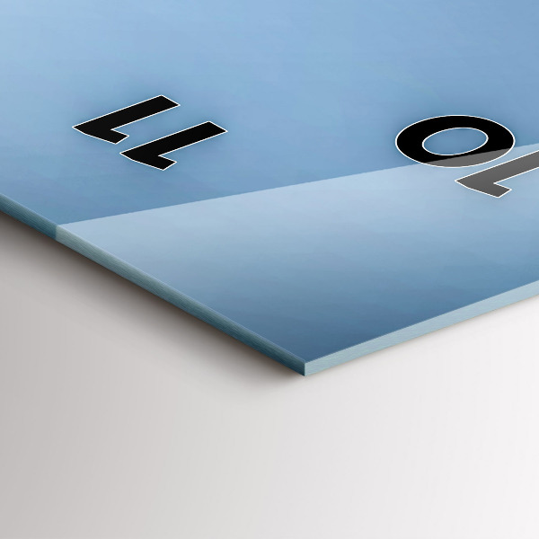 Vertical wall clock Swans in the heart