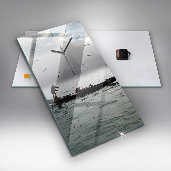 Vertical wall clock Gondola in Venice