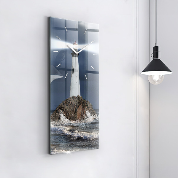 Vertical wall clock Lighthouse