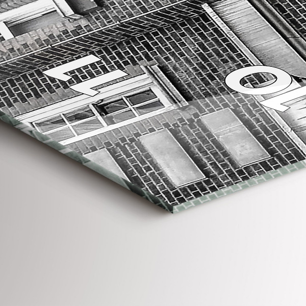 Vertical wall clock Red double-decker bus