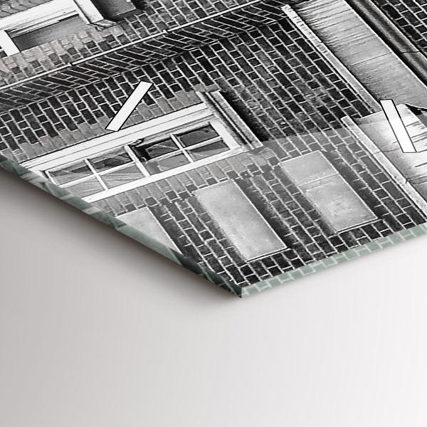 Vertical wall clock Red double-decker bus