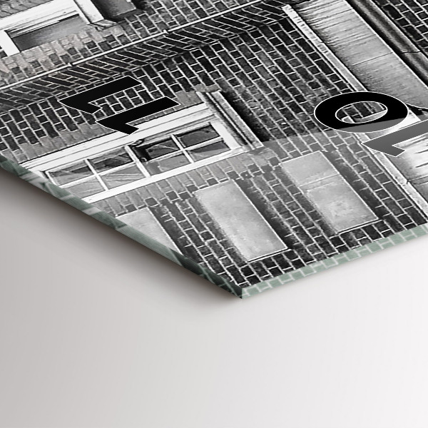 Vertical wall clock Red double-decker bus