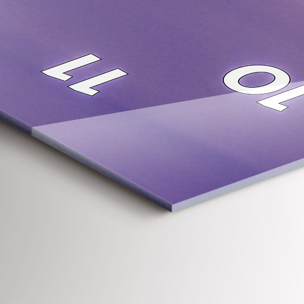 Vertical wall clock Brooklyn Bridge and East River