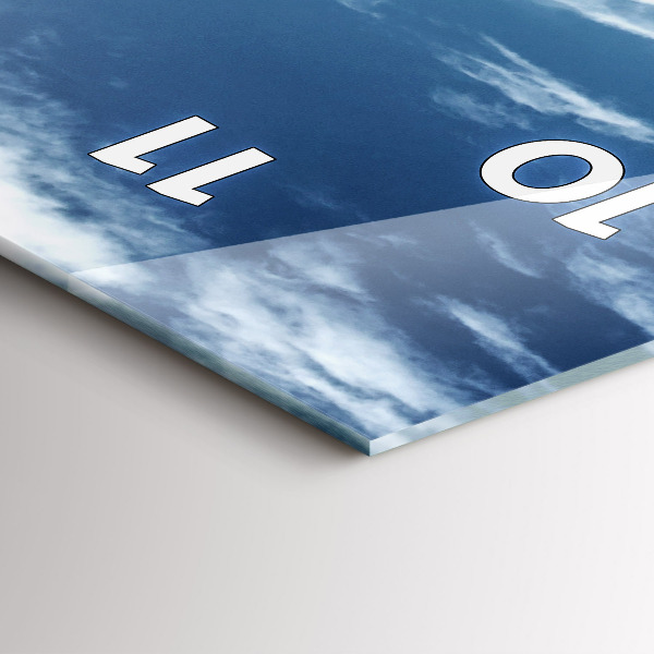 Vertical wall clock Gondolas Venice Italy