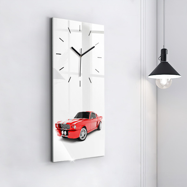 Vertical wall clock Sports car